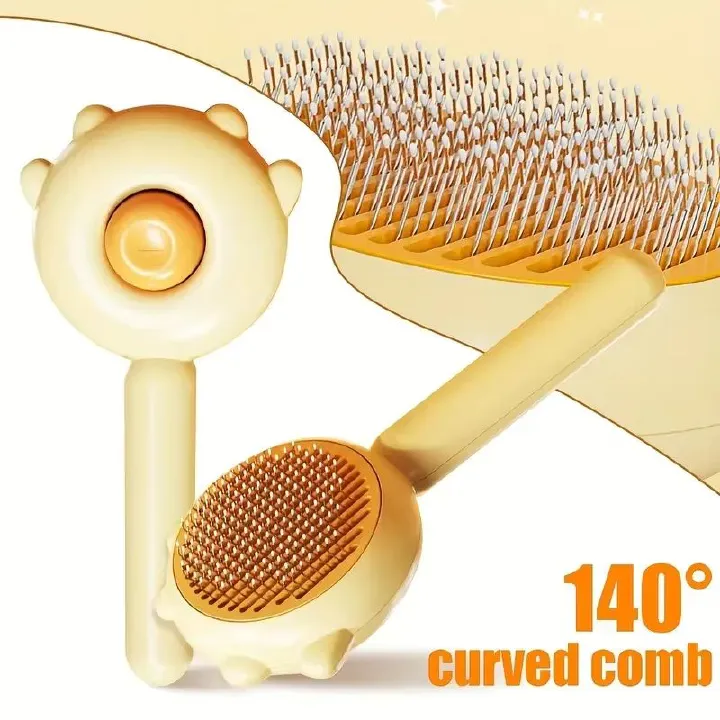 Pet Grooming Needle Brush Magic Massage Comb Hair Remover Pets General Supplies with Pet Nail Clippers For Cat Dog Cleaning Care