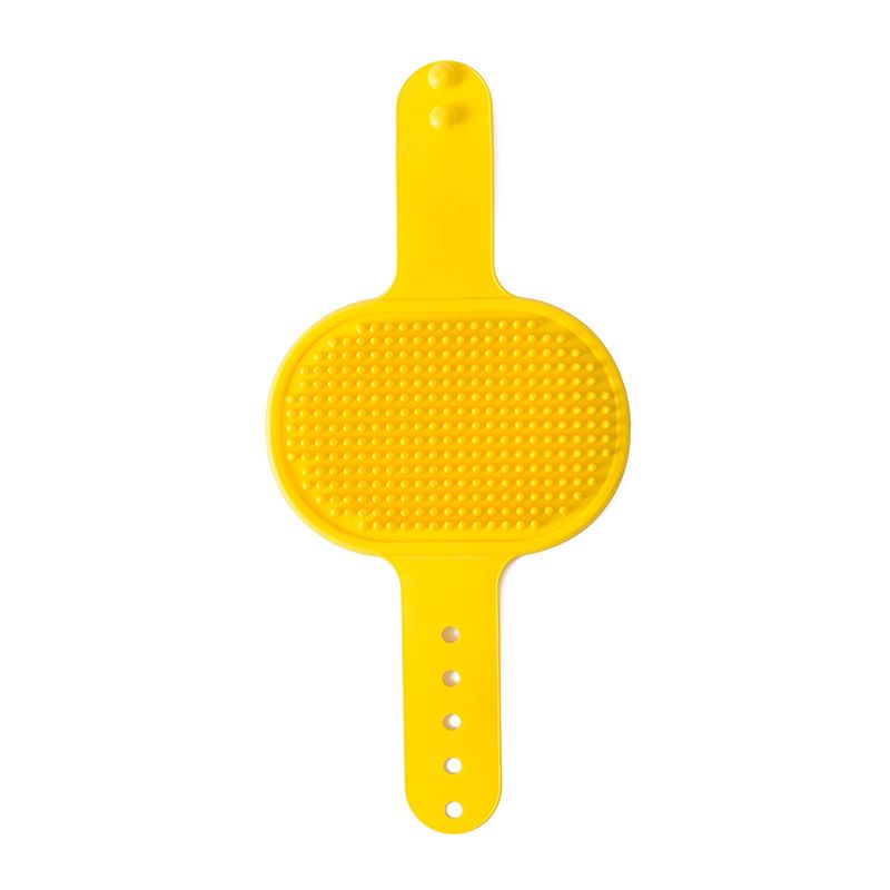 Pet Grooming Glove Brush Adjustable Silicone Massage Comb for Bathing Shedding Control Dog Cat Cleaning Tool with Ergonomic Grip