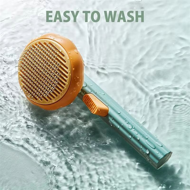 Pet Hair Shedding Self Comb Quick Removal Pet Hair Comb For Cats Dogs Self Cleaning Slicker Brush Cat Hair Cleaning Grooming
