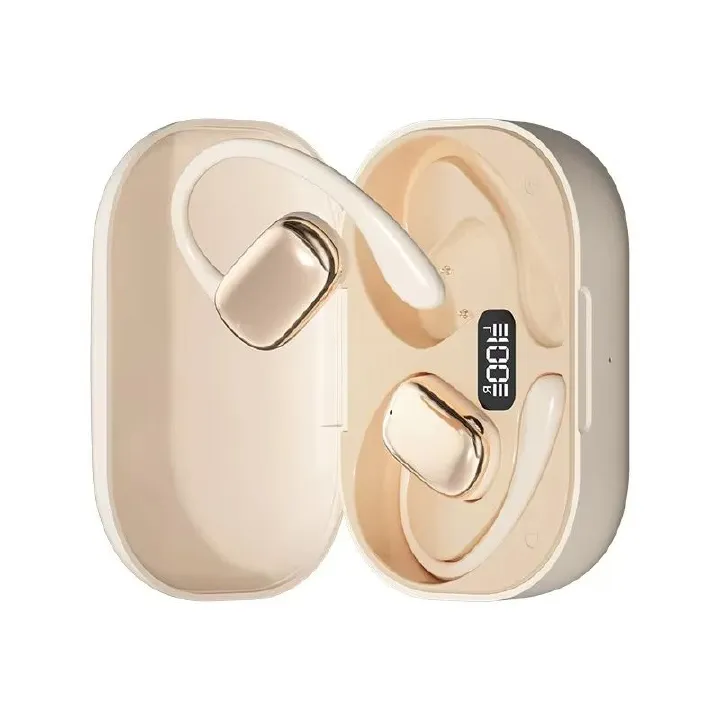 Wireless Bone Conduction Earbuds Bluetooth Sports Headphones Comfortable Wear Charging Case Long Playtime for Birthday Gift