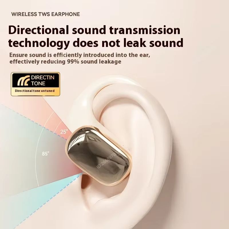 Wireless Bone Conduction Earbuds Bluetooth Sports Headphones Comfortable Wear Charging Case Long Playtime for Birthday Gift
