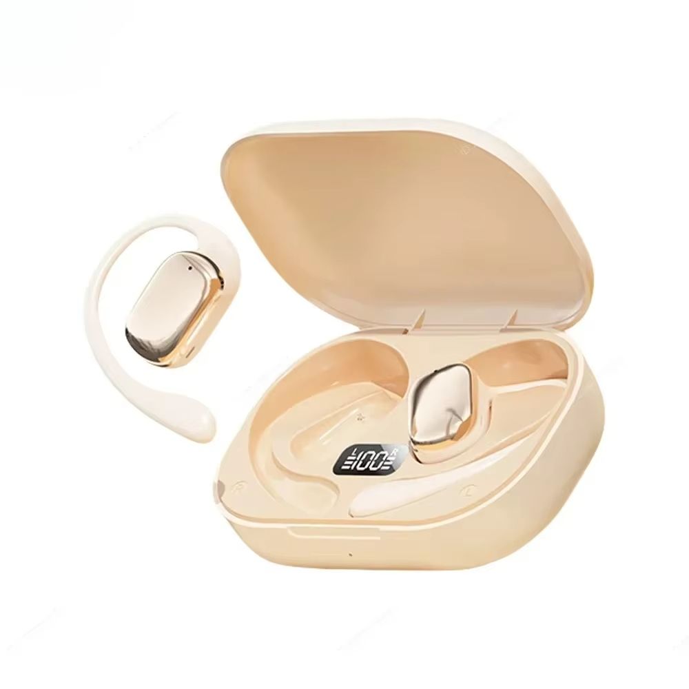 Wireless Bone Conduction Earbuds Bluetooth Sports Headphones Comfortable Wear Charging Case Long Playtime for Birthday Gift