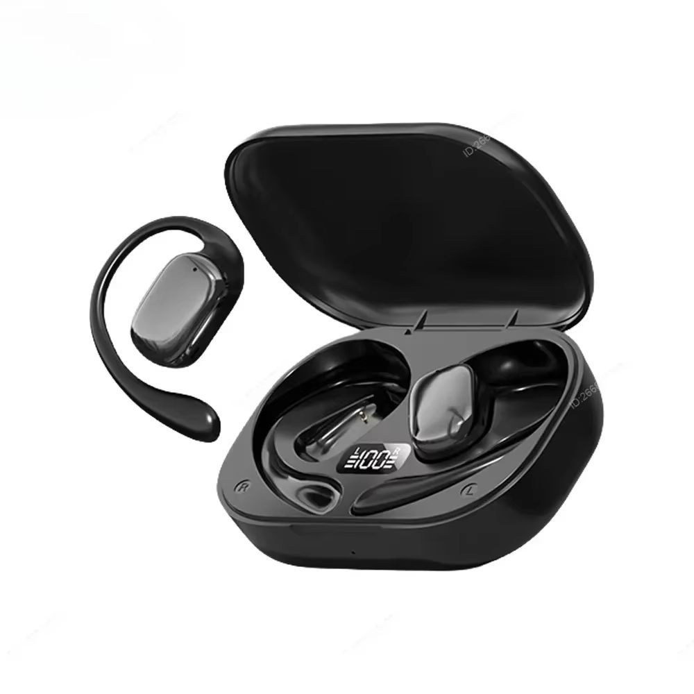 Wireless Bone Conduction Earbuds Bluetooth Sports Headphones Comfortable Wear Charging Case Long Playtime for Birthday Gift