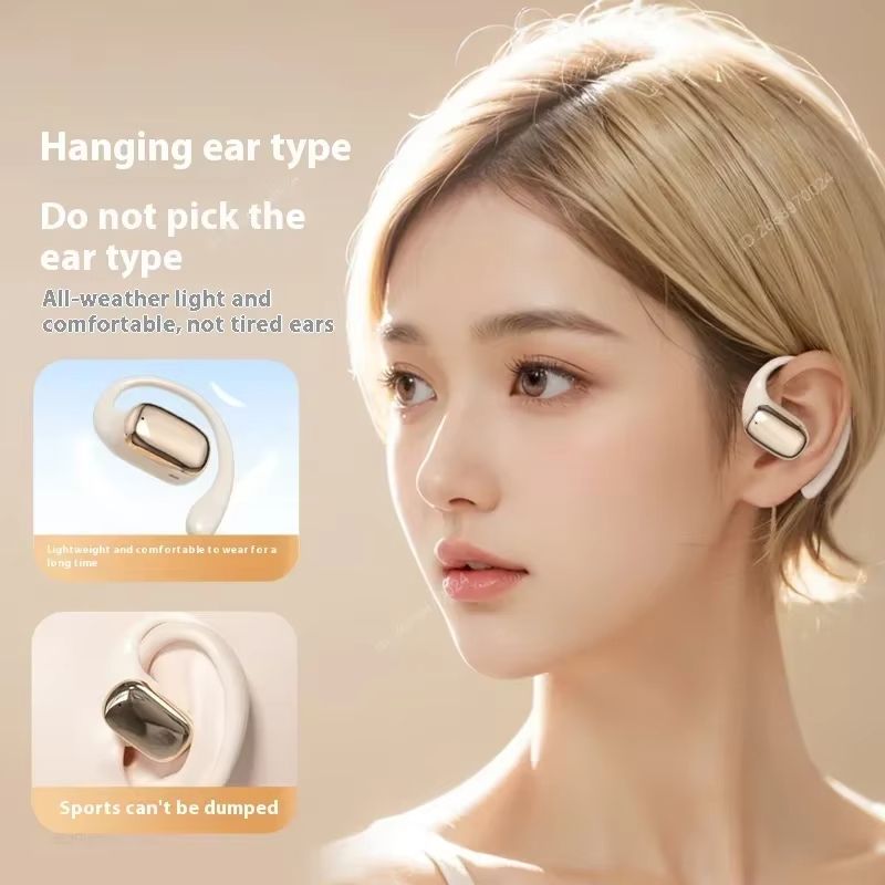 Wireless Bone Conduction Earbuds Bluetooth Sports Headphones Comfortable Wear Charging Case Long Playtime for Birthday Gift