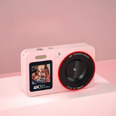 Student Digital Camera CCD 2.8 Inch Display 64MP Autofocus 18X Zoom Camcorder Camera with Flash VLOG Card Cam for Kid Beginner