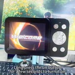 Student Digital Camera CCD 2.8 Inch Display 64MP Autofocus 18X Zoom Camcorder Camera with Flash VLOG Card Cam for Kid Beginner