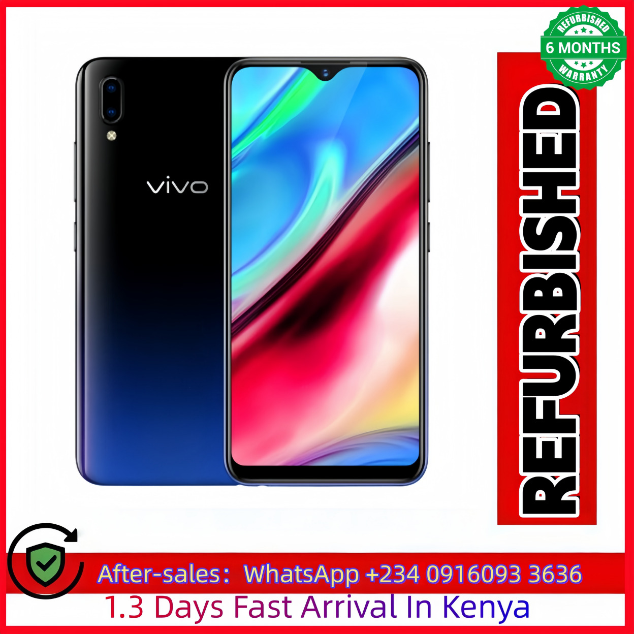 Refurbished VIVO Y93  Y93S 128GB+4GB 6.2-inch 13mp+8mp Face Wake up Face Recognition Brush Face Unlock AI Smart Dual Camera  Smart Feature Random  phone
