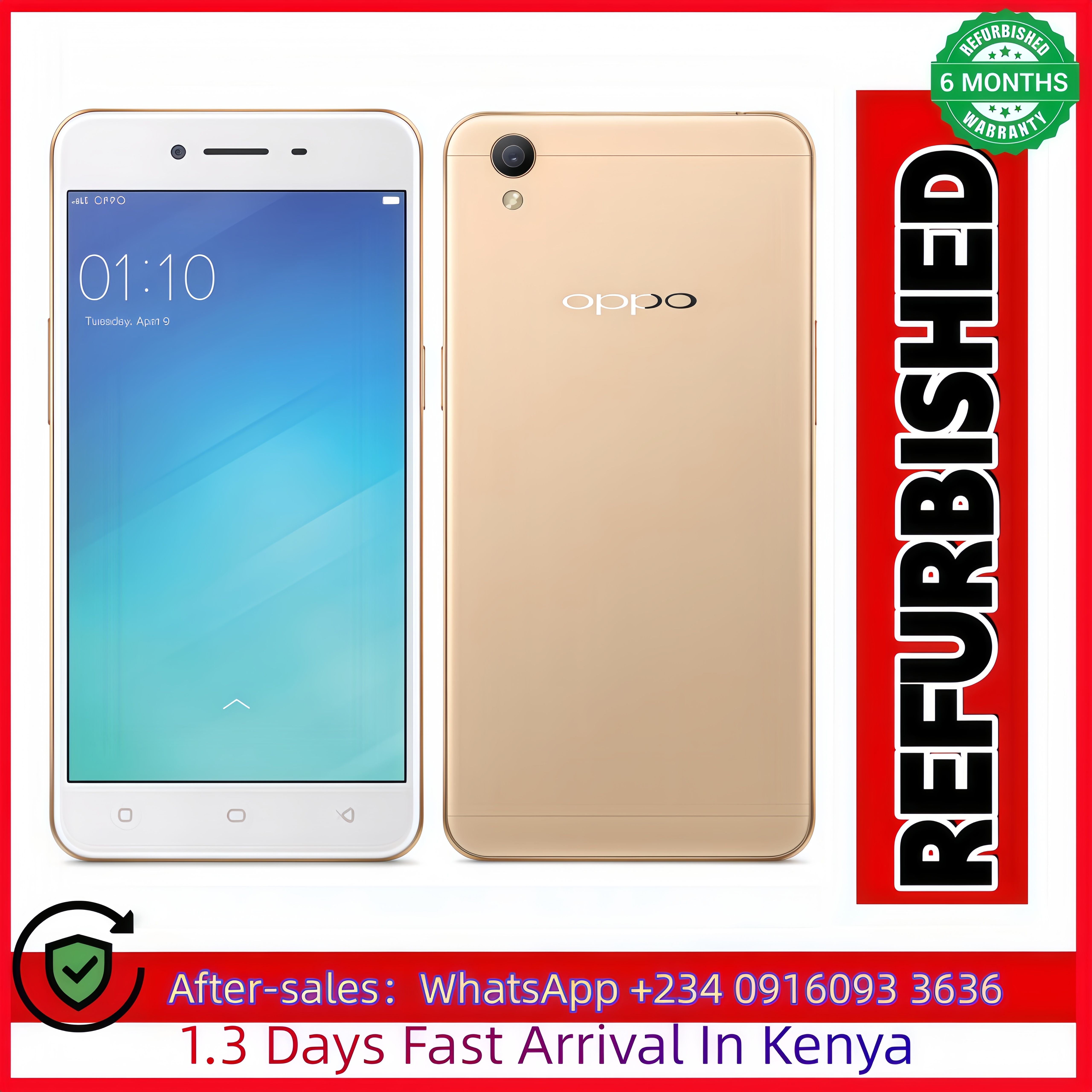 refurbished phone OPPO A37F 16GB + 2GB 4G LTE Dual Card 2630mah 8MP+5MP  5.5 inches phones Refurbished SmartPhones Random  Phone