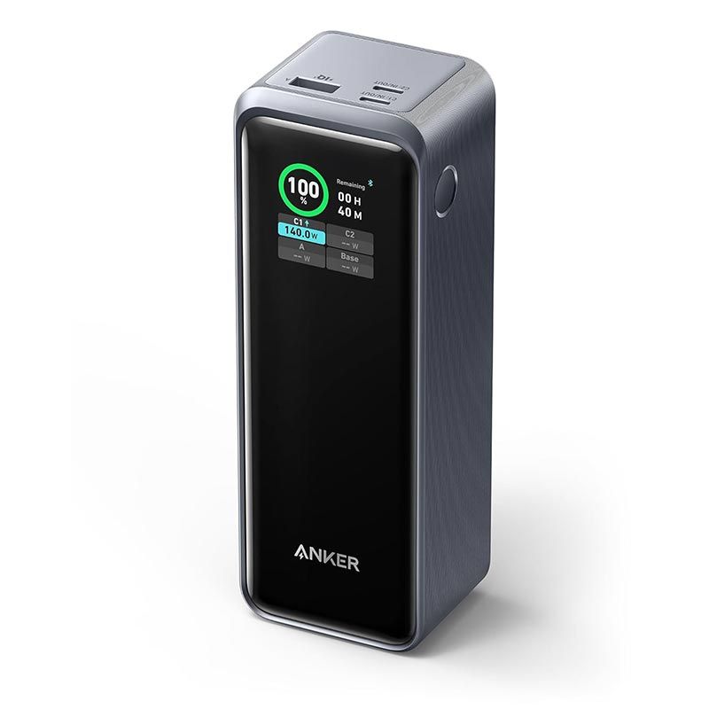 [Exclusive deal] Anker Prime 27,650mAh Power Bank (250W) - Black | Digital Display, Short Circuit Protection, App Control, Fast Charging
