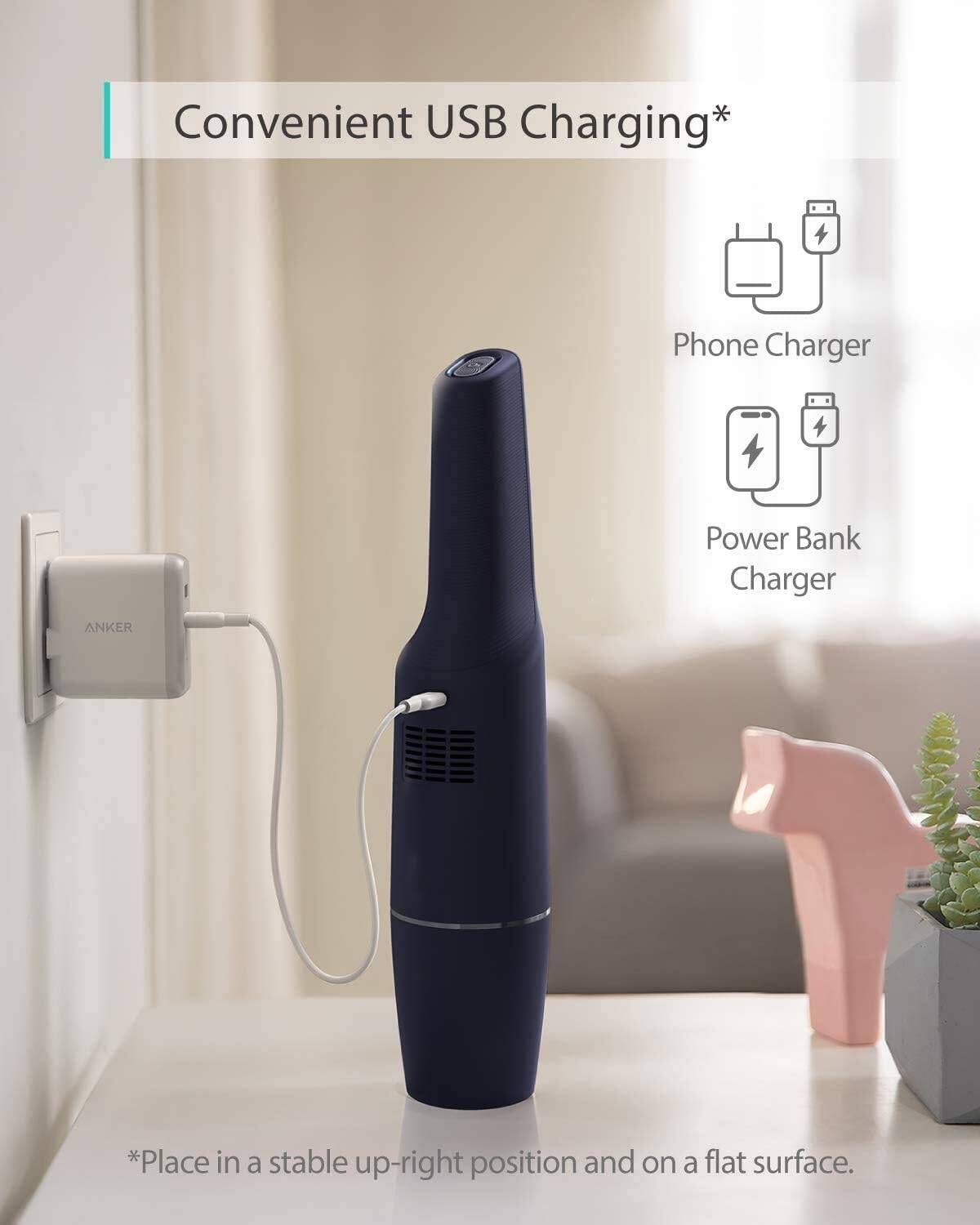 EUFY HOMEVAC H11 PURE  Wireless rechargeable Car/ Home Vacuum Cleaner.suction power of 8500 pa Cordless 2 In 1 Handheld Auto Vacuums Home & Car Dual Use Mini Vacuum Cleaners cordless handheld vacuum