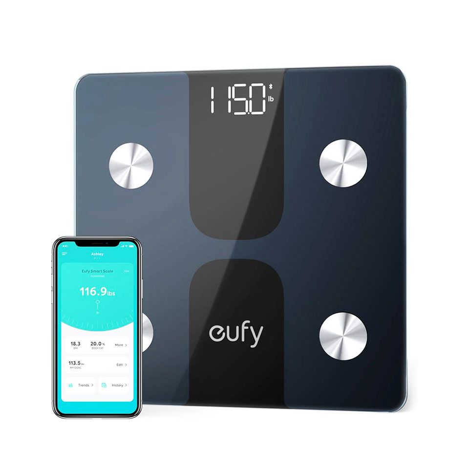 [Special Offer] ANKER  EUFY CLEAN SMART SCALE C1 BLACK T9146K15 Weighing Scale Smart Bluetooth  Fat Scale Smart Wireless Digital Bathroom Composition Analyzer With Smartphone App  Health Monitors