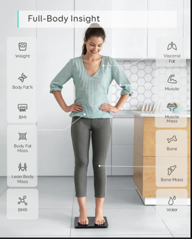 [Special Offer] ANKER  EUFY CLEAN SMART SCALE C1 BLACK T9146K15 Weighing Scale Smart Bluetooth  Fat Scale Smart Wireless Digital Bathroom Composition Analyzer With Smartphone App  Health Monitors