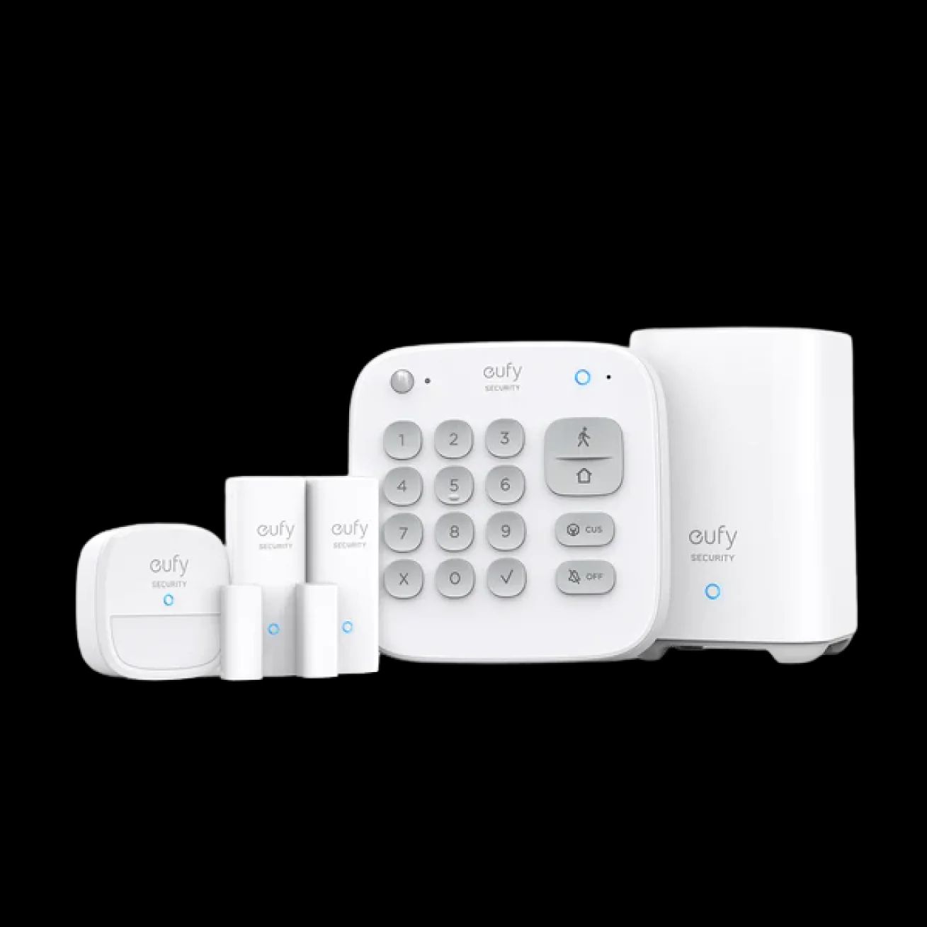[Special Offer] EUFY SECURITY ALARM 5 PIECE KITS WHITE DIY-Home Security System, Keypad, Motion Sensor, 2 Entry Sensors, Home Alarm System, Control from The App, Links with eufyCam