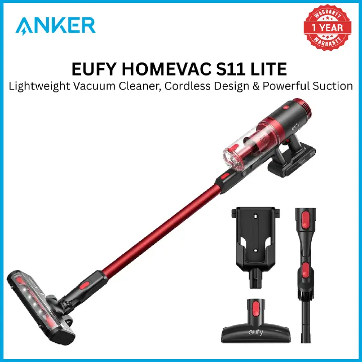 [New Arrivals] EUFY HOME VAC S11 LITE VACUUM CLEANER Lightweight & Cordless Design Powerful Suction Tap-to-Start Function