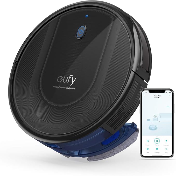 [Special Offer] EUFY ROBOVAC G10 HYBRID  Robot Vacuum Cleaner 2 in 1 Wireless Vacuum Cleaner With LED Atmosphere Lights Quiet Vacuuming Mopping Humidifying Vaccume Clean
