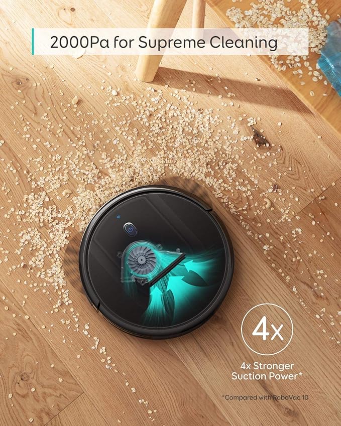 [Special Offer] EUFY ROBOVAC G10 HYBRID  Robot Vacuum Cleaner 2 in 1 Wireless Vacuum Cleaner With LED Atmosphere Lights Quiet Vacuuming Mopping Humidifying Vaccume Clean