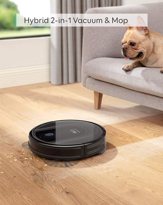 [Special Offer] EUFY ROBOVAC G10 HYBRID  Robot Vacuum Cleaner 2 in 1 Wireless Vacuum Cleaner With LED Atmosphere Lights Quiet Vacuuming Mopping Humidifying Vaccume Clean
