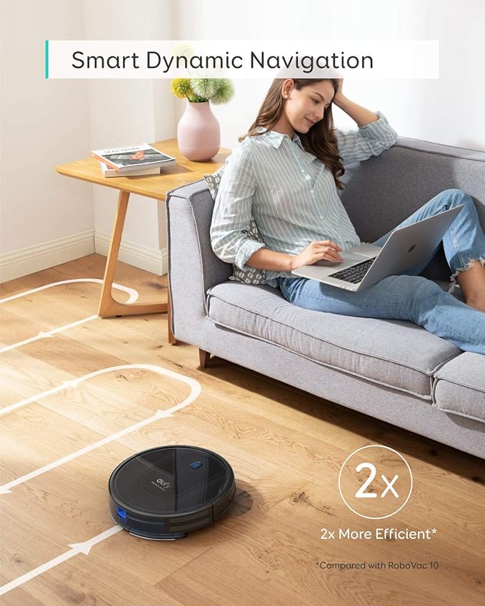 [Special Offer] EUFY ROBOVAC G10 HYBRID  Robot Vacuum Cleaner 2 in 1 Wireless Vacuum Cleaner With LED Atmosphere Lights Quiet Vacuuming Mopping Humidifying Vaccume Clean