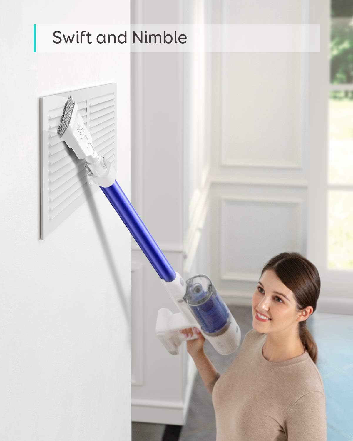 [Special Offer] EUFY S11 REACH  Wireless rechargeable Car/ Home Vacuum Cleaner.suction power of 8500 pa Cordless 2 In 1 Handheld Auto Vacuums Home & Car Dual Use Mini Vacuum Cleaners
