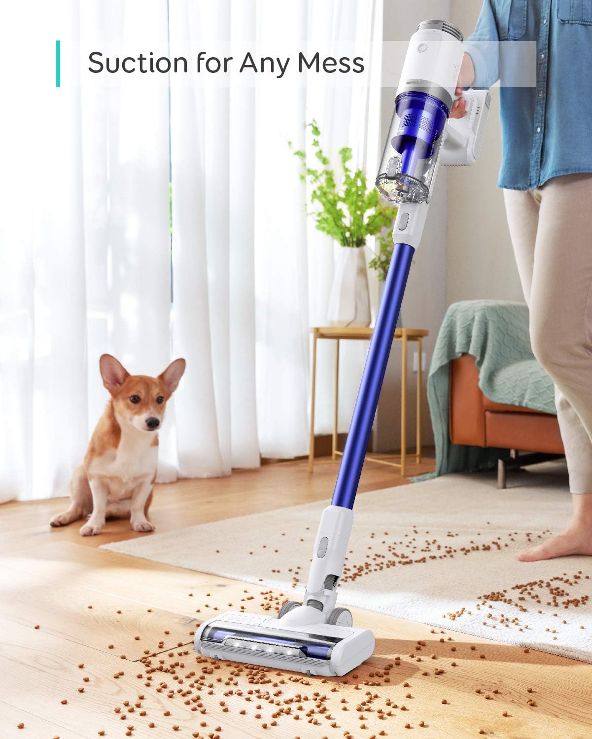 [Special Offer] EUFY S11 REACH  Wireless rechargeable Car/ Home Vacuum Cleaner.suction power of 8500 pa Cordless 2 In 1 Handheld Auto Vacuums Home & Car Dual Use Mini Vacuum Cleaners