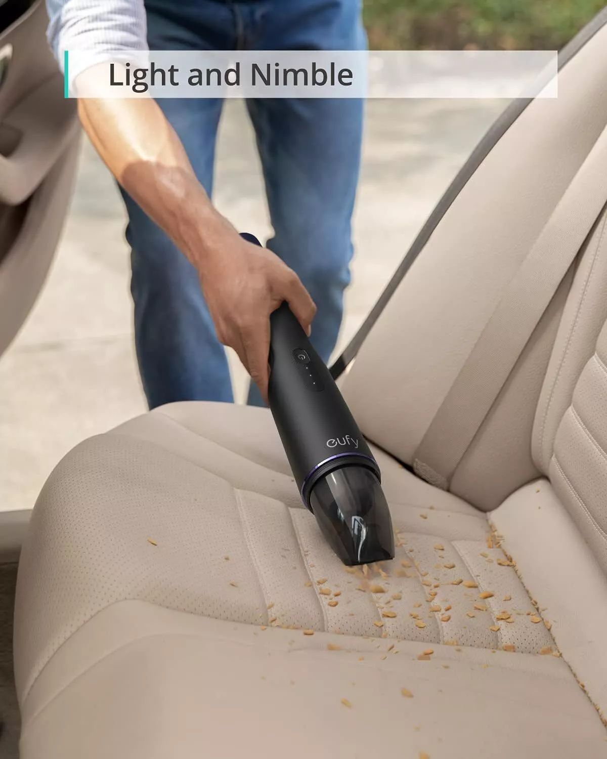 EUFY HOMEVAC H11 PURE  Wireless rechargeable Car/ Home Vacuum Cleaner.suction power of 8500 pa Cordless 2 In 1 Handheld Auto Vacuums Home & Car Dual Use Mini Vacuum Cleaners cordless handheld vacuum