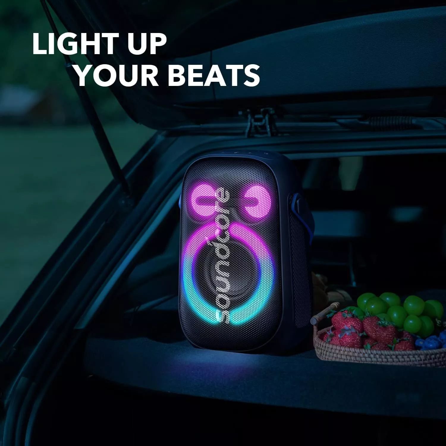 【Anker Official】 Soundcore Rave Neo 2 - Black  Bluetooth Accessories Waterproof Subwoofer Portable Bluetooth Wireless Speaker Surround Loudspeaker TF Card AUX Sound Box TWS USB Flash Drive