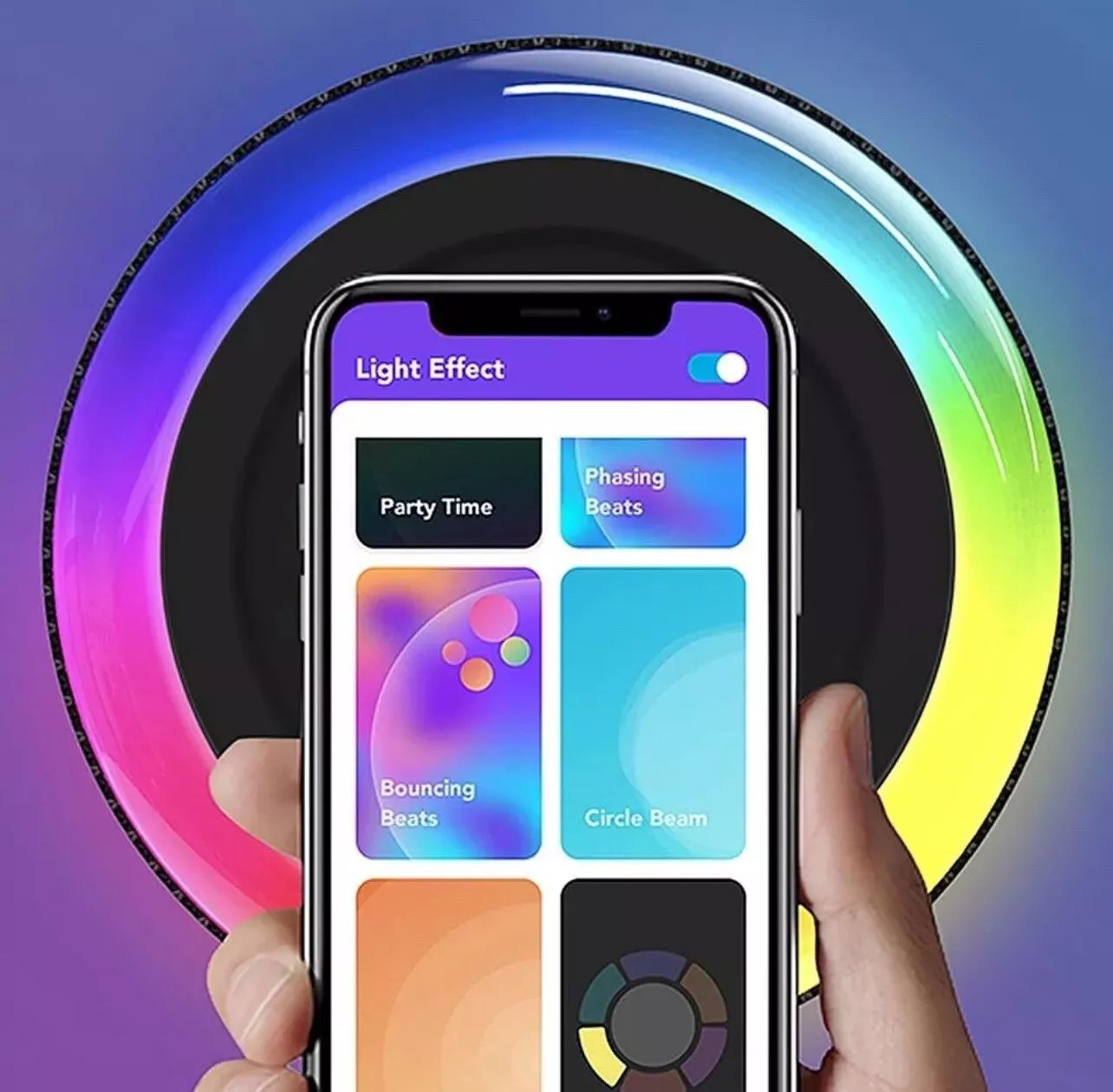 【Anker Official】Soundcore Flare 2 - Black | 360° Sound, BassUp, Waterproof IPX7, LED Light Show, Party Speaker