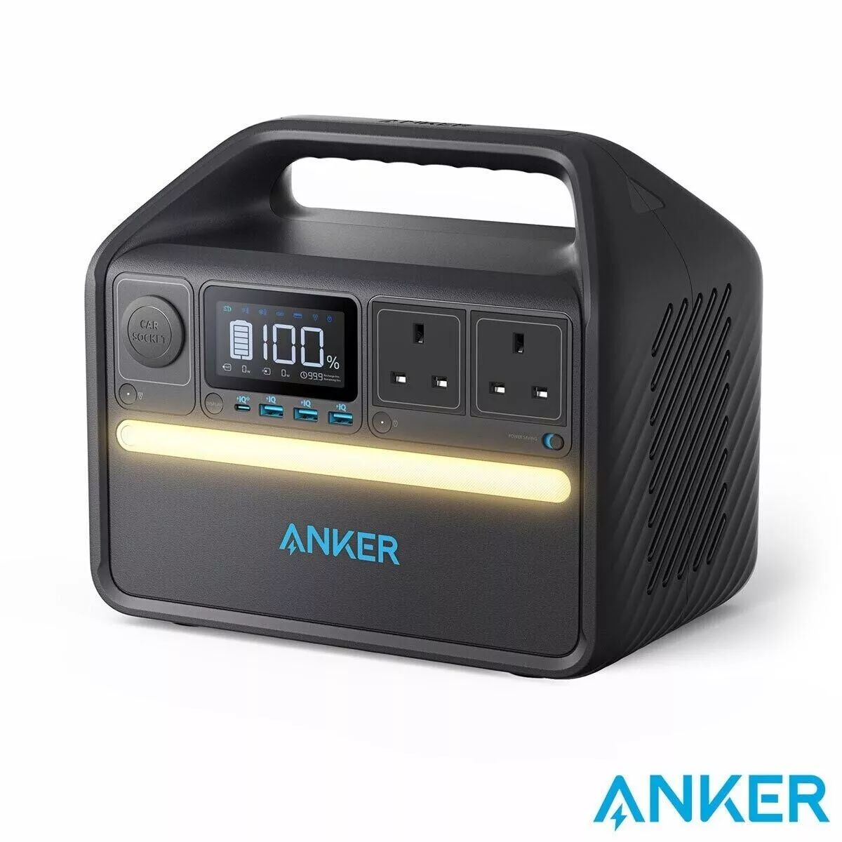 Anker PowerHouse 535  Portable Power Station High-Capacity Power Supply  512Wh  500W  A1751211   Output  Fast Recharging & Multidevice Support Multiple Output Ports AC outlets USB-C USB-A  and car