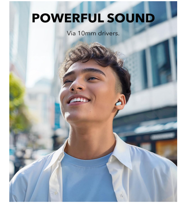 [Special Offer] Soundcore P30i - Black Deep Bass ,Bluetooth 5.4, Long Battery, Dual Device Pairing, Mic ,  45H Playtime, Compact Case, Fast Charge, IPX5 ,Clear Calls