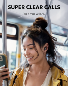[Special Offer] Soundcore P30i - Black Deep Bass ,Bluetooth 5.4, Long Battery, Dual Device Pairing, Mic ,  45H Playtime, Compact Case, Fast Charge, IPX5 ,Clear Calls