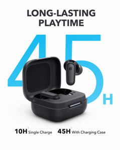 [Special Offer] Soundcore P30i - Black Deep Bass ,Bluetooth 5.4, Long Battery, Dual Device Pairing, Mic ,  45H Playtime, Compact Case, Fast Charge, IPX5 ,Clear Calls