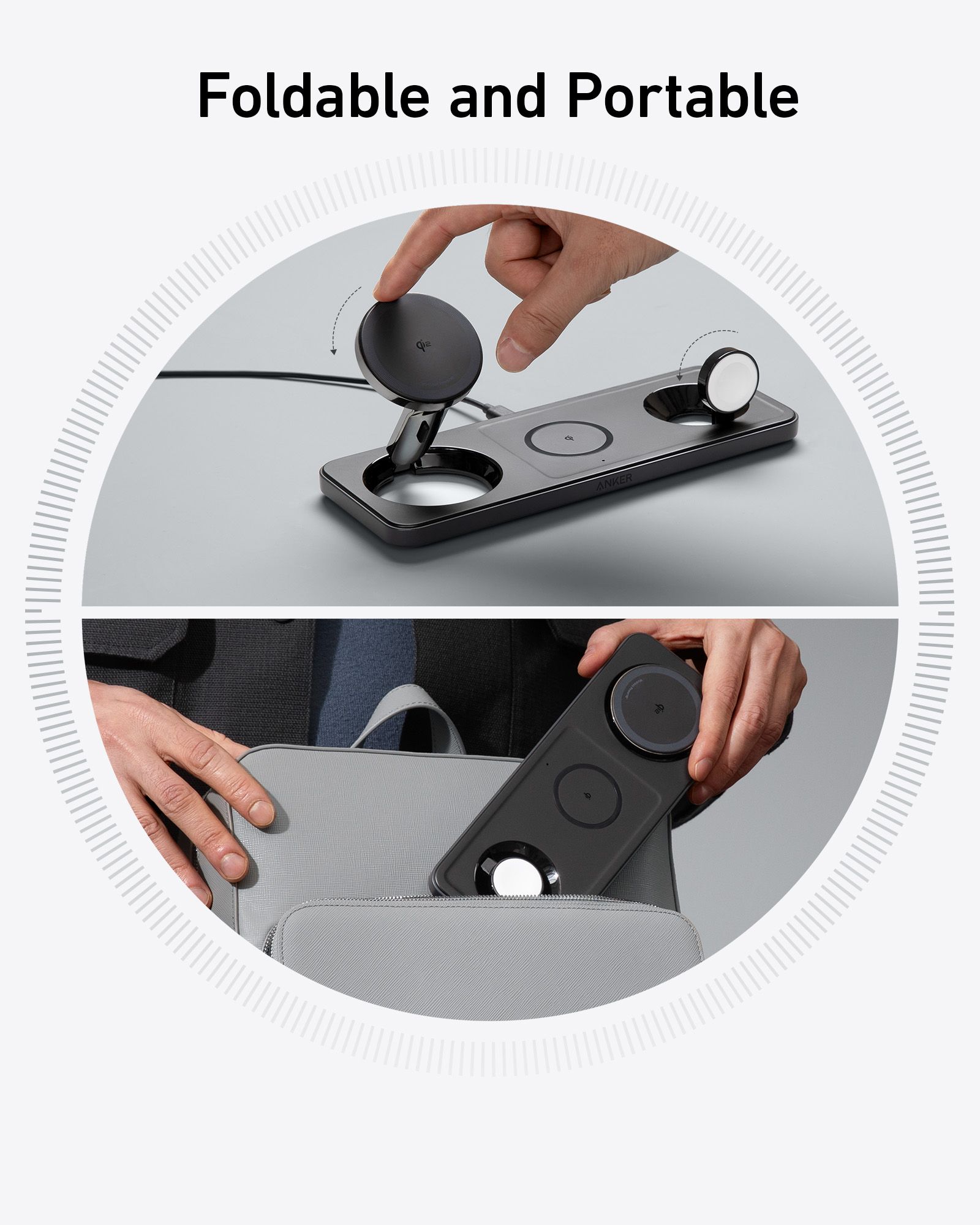 [Exclusive deal] Anker MagGo Wireless Charging Station (3-in-1 Pad) - Fast Magnetic Charger for iPhone, AirPods & Apple Watch