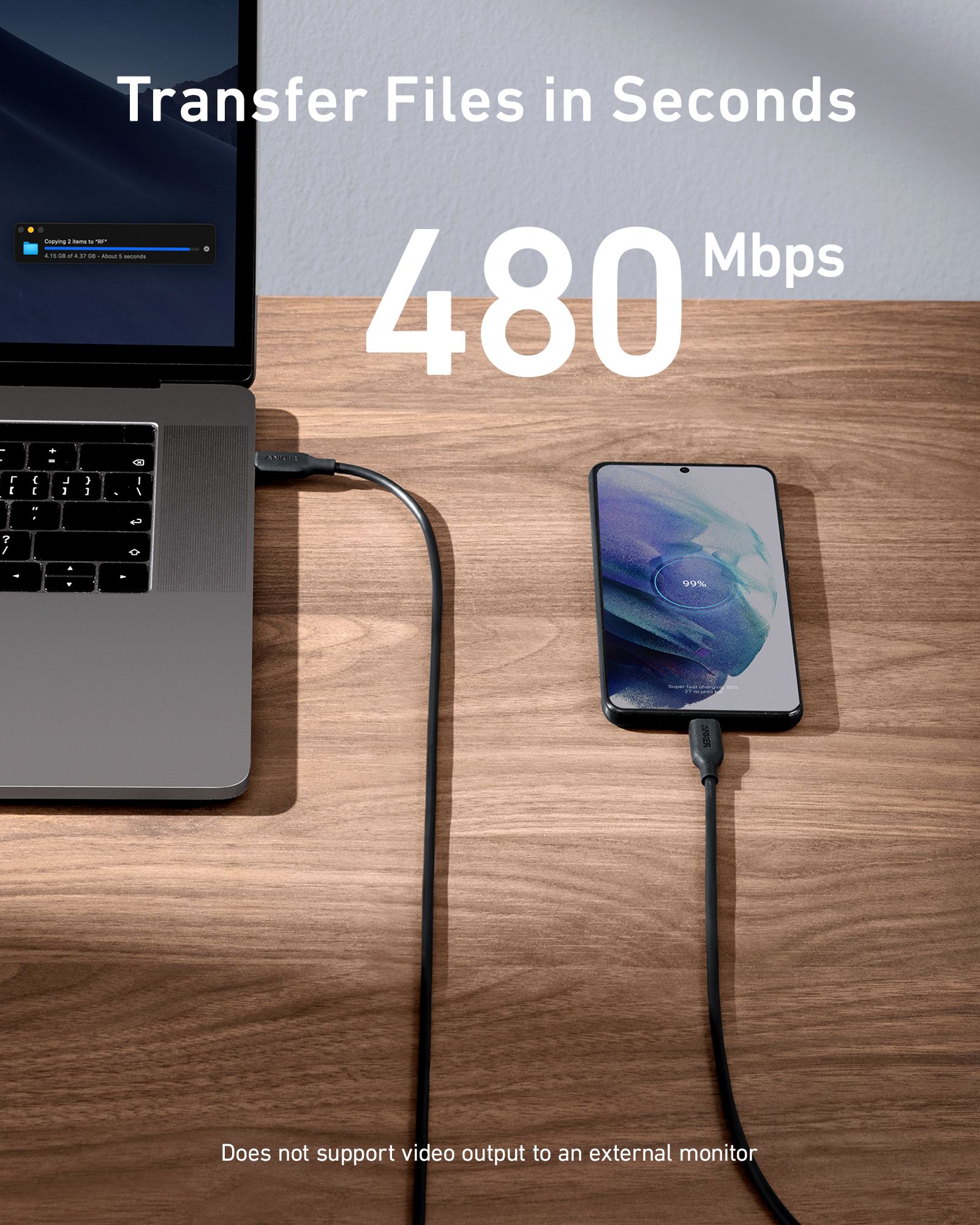 [Exclusive deal] Anker PowerLine III USB-C to USB-C 2.0 Cable USB C to USB C Cable (100W) - Black
 -  6ft Durable Charging Cord , USB-C to USB-C Charging Cable , 100W PD Fast Charging