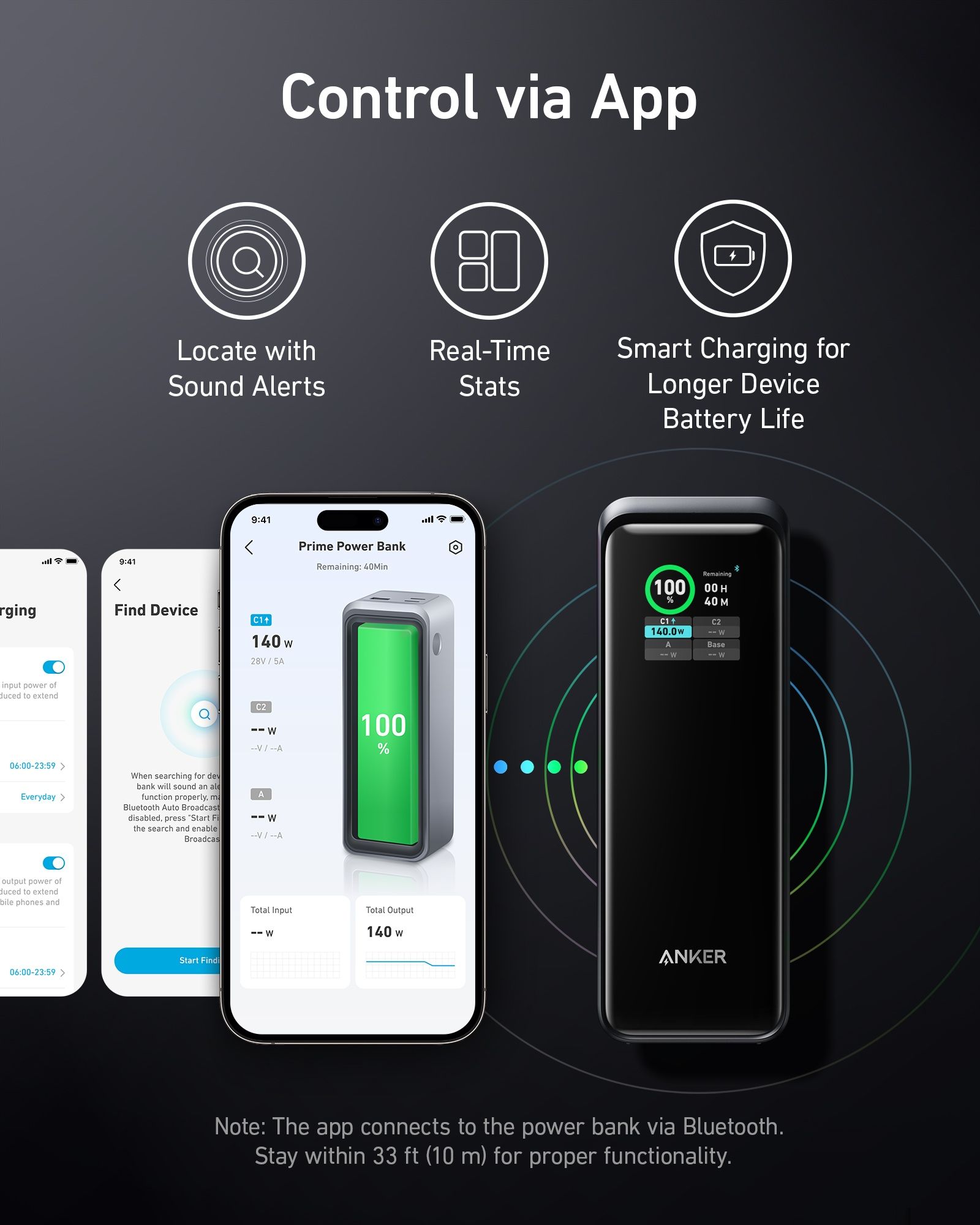 [Exclusive deal] Anker Prime 27,650mAh Power Bank (250W) - Black | Digital Display, Short Circuit Protection, App Control, Fast Charging