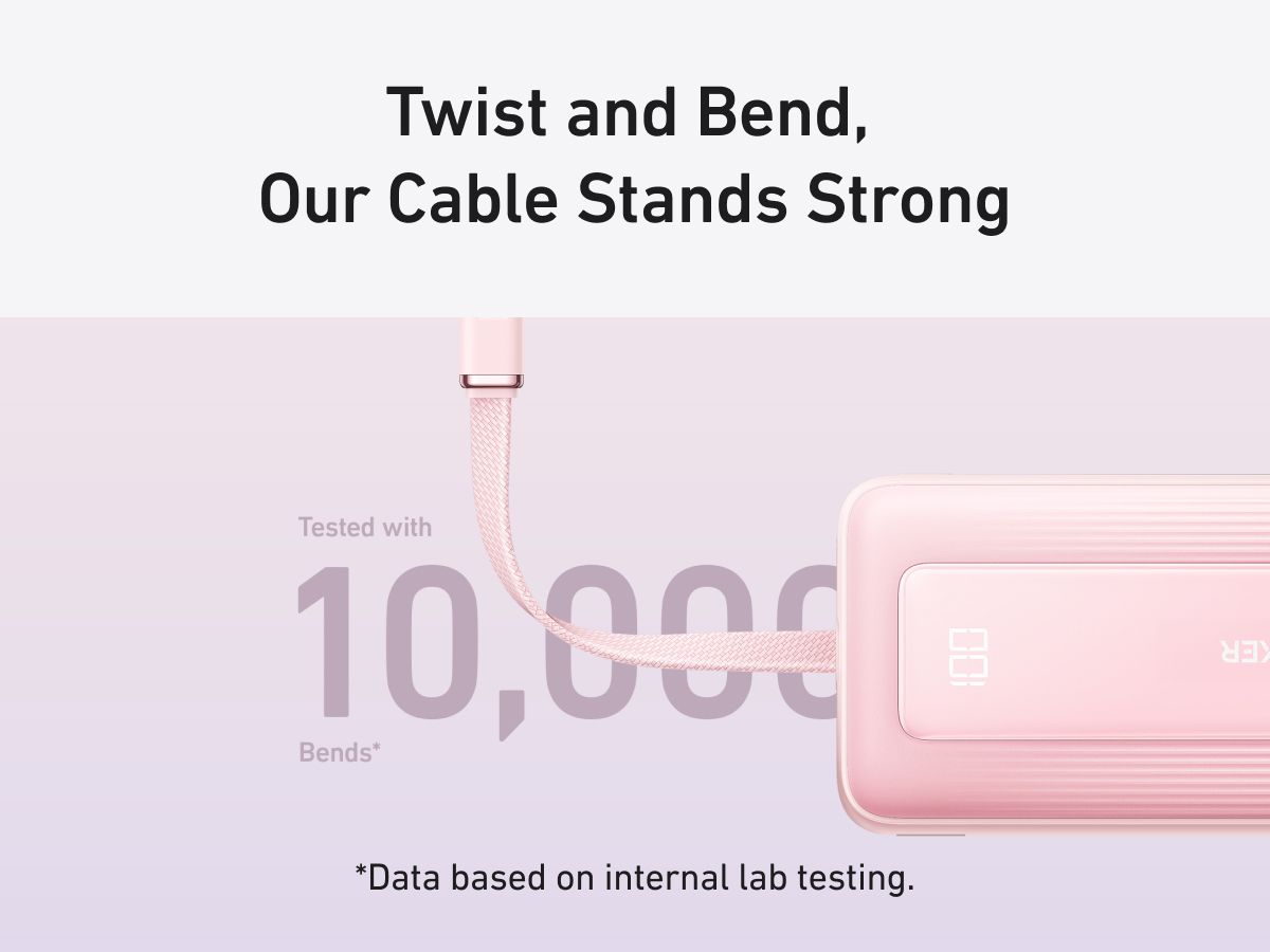 [Exclusive deal] Anker Zolo Powerbank 10000mAh 30W Power Bank Portable Charger with Built-in USB C Cable - Black
 Integrated Cable Compact Design Fast Charging