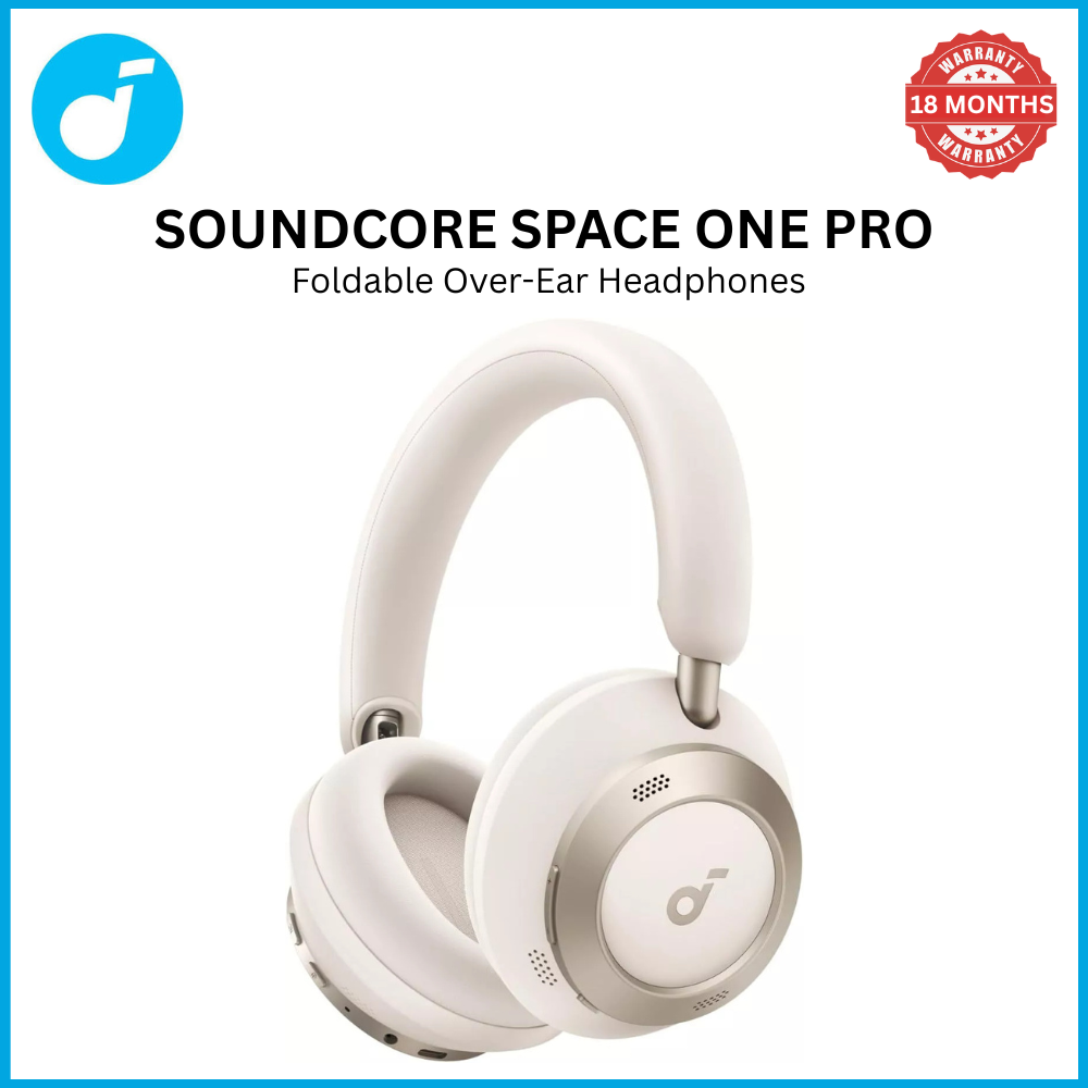 【Anker Official】  Soundcore Space One Pro | Foldable Over-Ear Headphones ACTIVE NOISE-CANCELLING (ANC) HEADPHONES SOUNDCORE SPACE ONE PRO