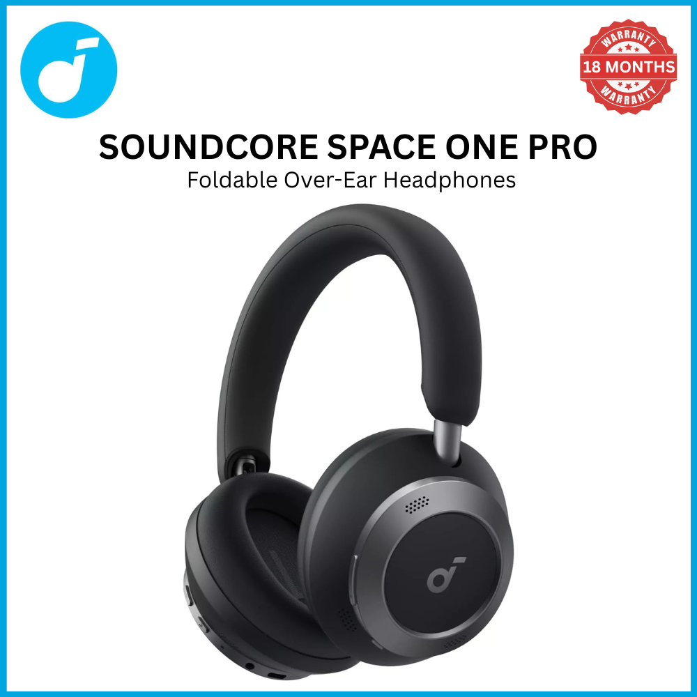 【Anker Official】  Soundcore Space One Pro | Foldable Over-Ear Headphones ACTIVE NOISE-CANCELLING (ANC) HEADPHONES SOUNDCORE SPACE ONE PRO