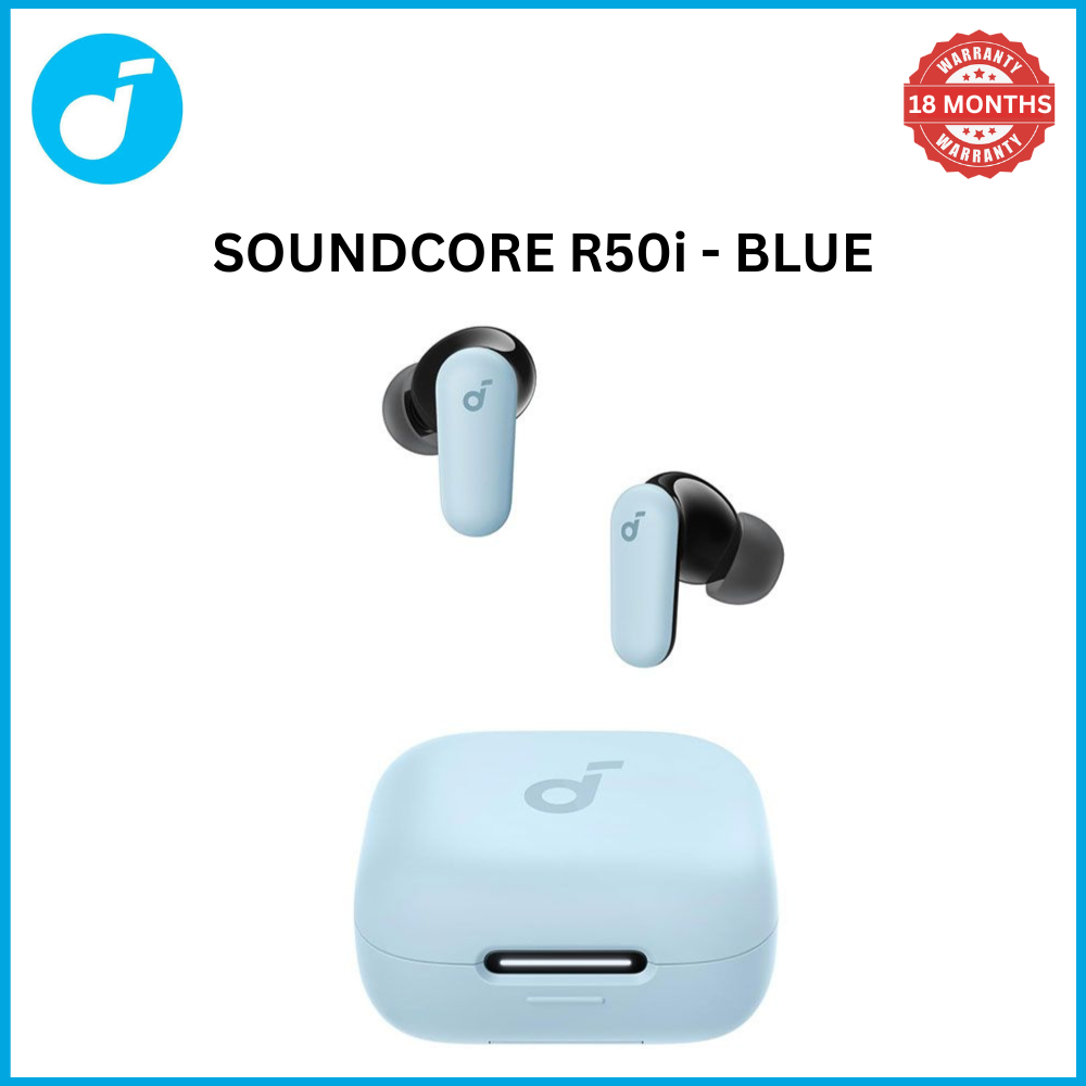 【Anker Official】 soundcore R50i NC - ,With 10mm Drivers , Deep Bass, Bluetooth 5.3, 45H Playtime, IP54-Sweatguard M waterproof, AI Clear Calls with 4 Mics, 22 Preset EQs via Ap