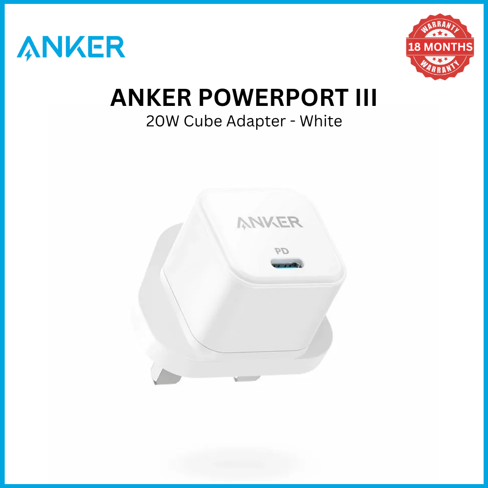 [Exclusive deal] Anker PowerPort III 20W Cube Adapter - White