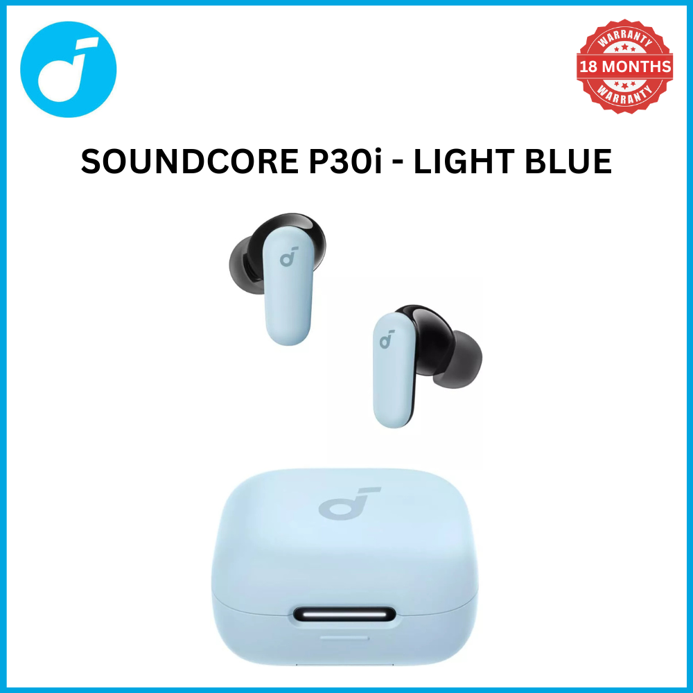 [Exclusive deal] soundcore P30i - Black Deep Bass ,Bluetooth 5.4, Long Battery, Dual Device Pairing, Mic ,  45H Playtime, Compact Case, Fast Charge, IPX5 ,Clear Calls