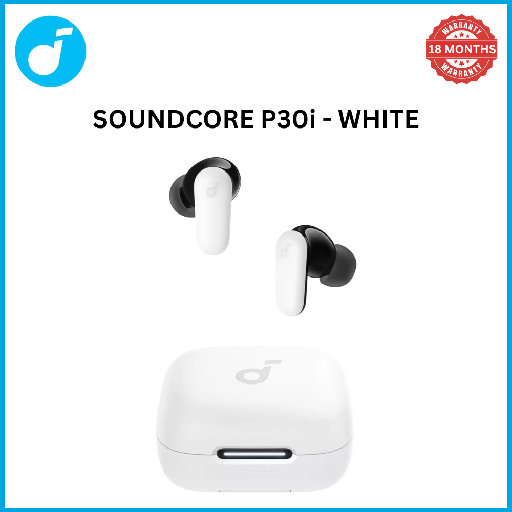 [Exclusive deal] soundcore P30i - Black Deep Bass ,Bluetooth 5.4, Long Battery, Dual Device Pairing, Mic ,  45H Playtime, Compact Case, Fast Charge, IPX5 ,Clear Calls