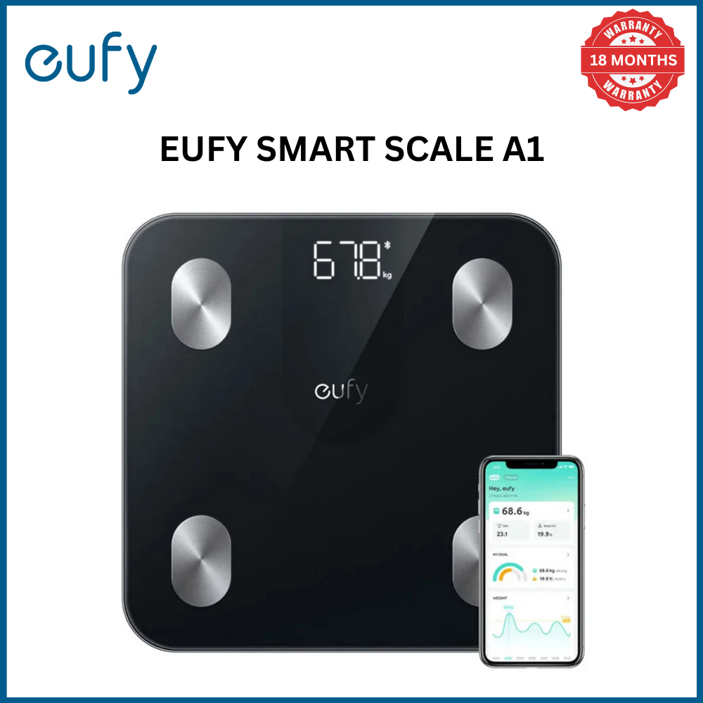 [Exclusive deal] eufy Smart Scale A1 - Weight Accuracy,12 Body Measurements,Bluetooth Connectivity