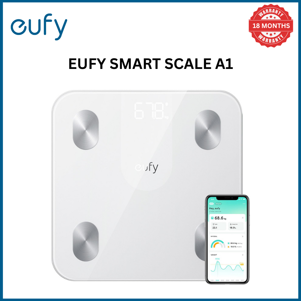 [Exclusive deal] eufy Smart Scale A1 - Weight Accuracy,12 Body Measurements,Bluetooth Connectivity