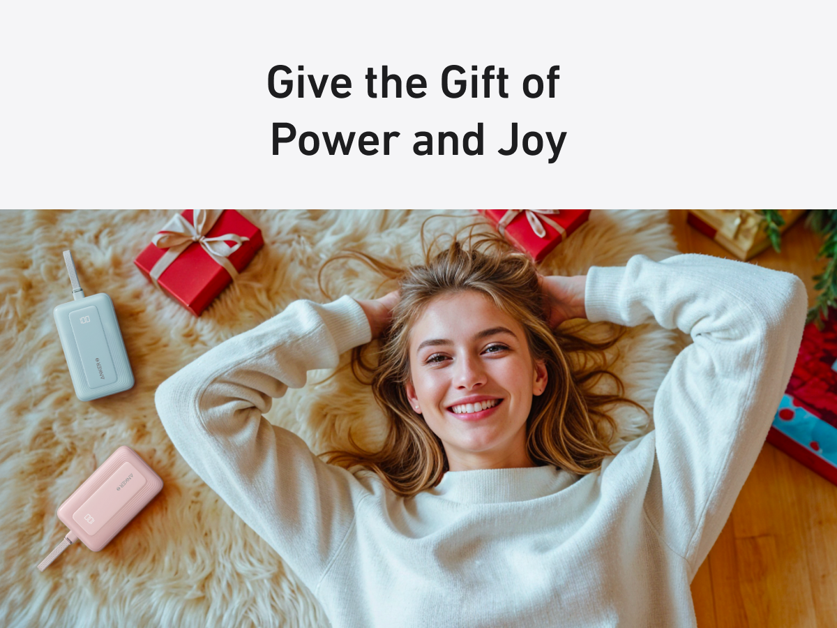 【Anker Official】Anker Zolo PowerBank (10K, 30W) with a 5.4-inch (13.7 cm) built-in USB-C Cable - Blue ~ Fast Charging Battery Pack Travel Essential Phone Power Bank for iPhone 16/15 iPad