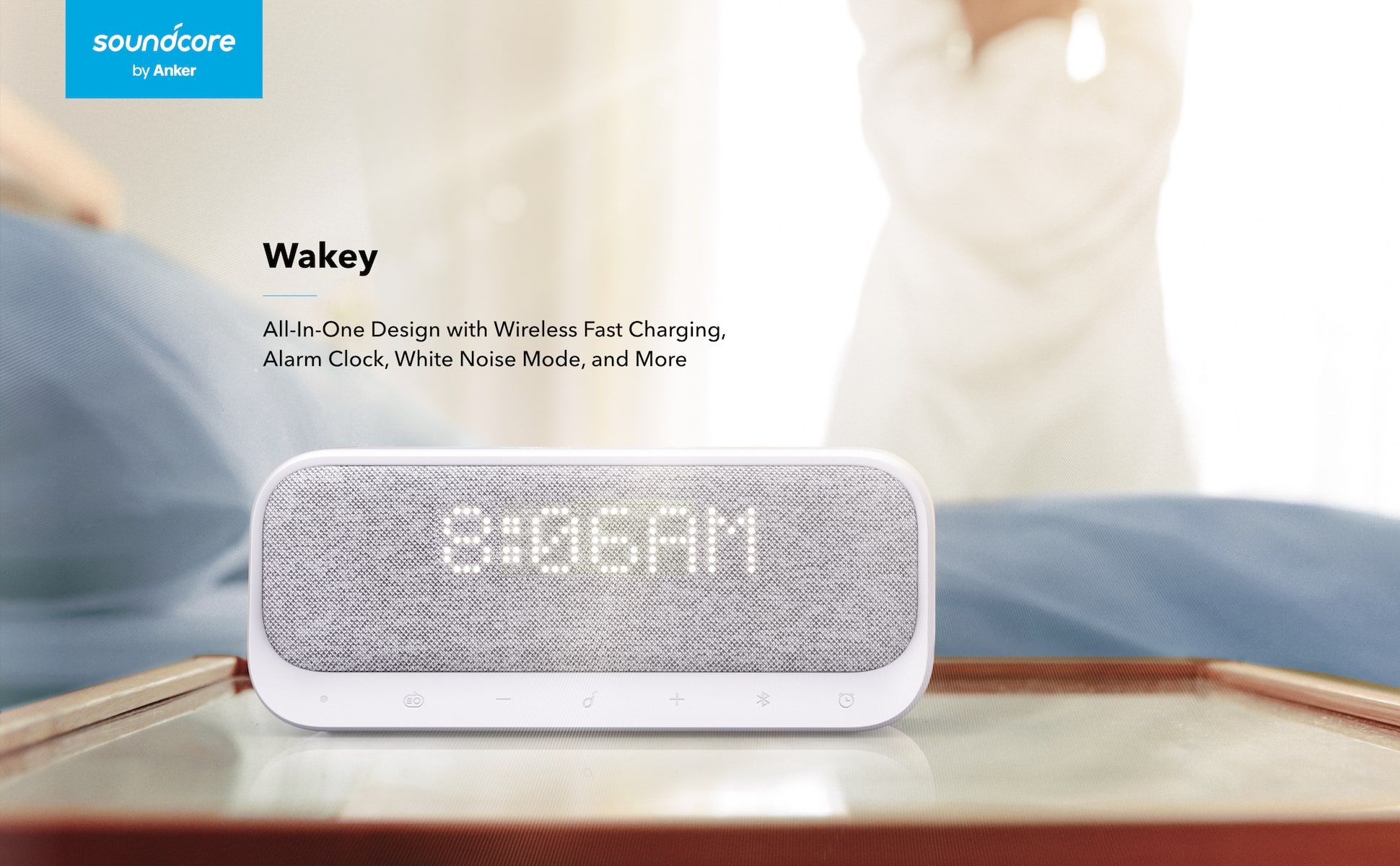 【Anker Official】Soundcore Wakey - Black  Bluetooth Accessories Waterproof Subwoofer Portable Bluetooth Wireless Speaker Surround Loudspeaker TF Card Sound Box TWS USB Flash Drive