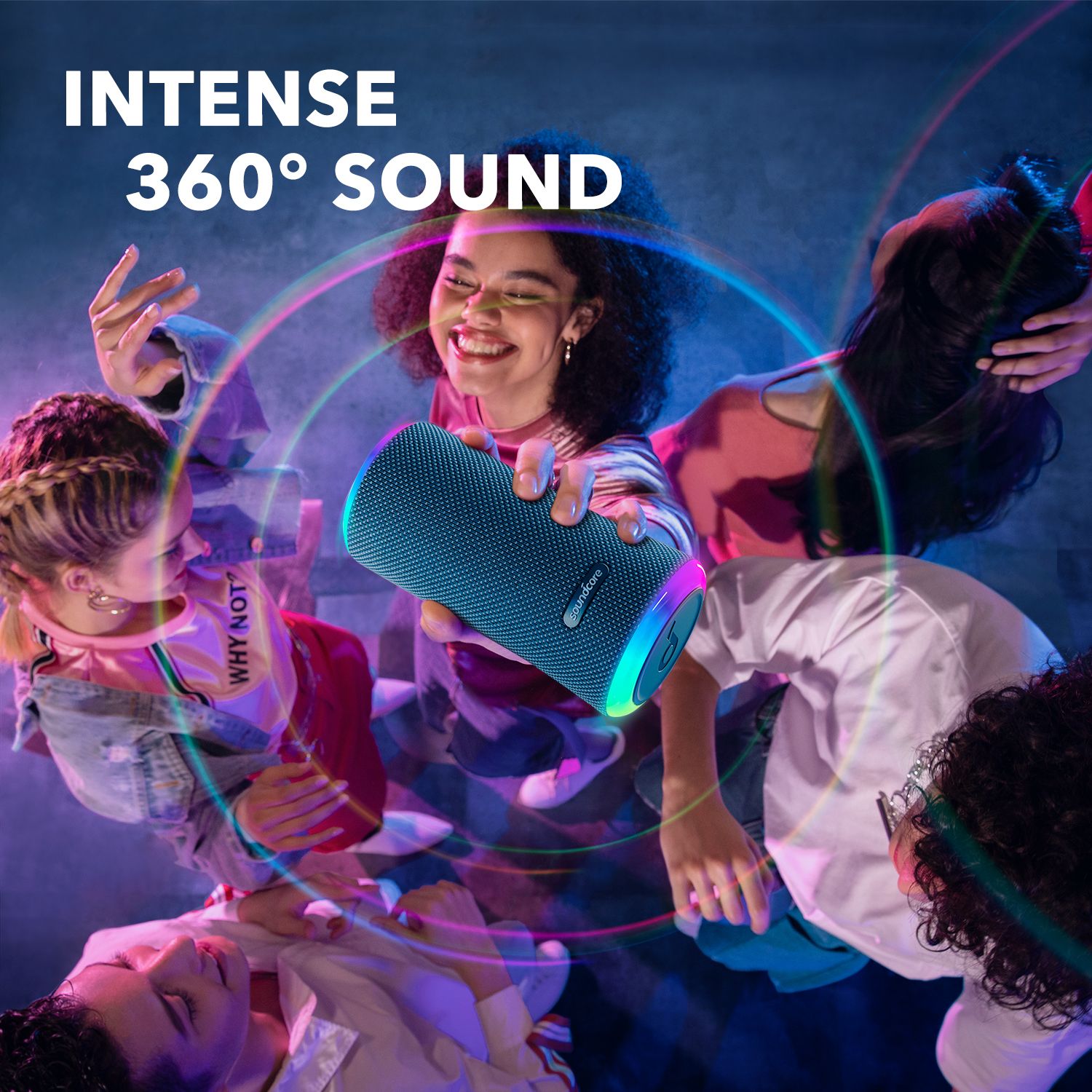 【Anker Official】 Soundcore Flare 2 - Bluetooth Accessories Waterproof Subwoofer Portable Bluetooth Wireless Speaker Surround Loudspeaker TF Card Sound Box TWS USB Flash Drive