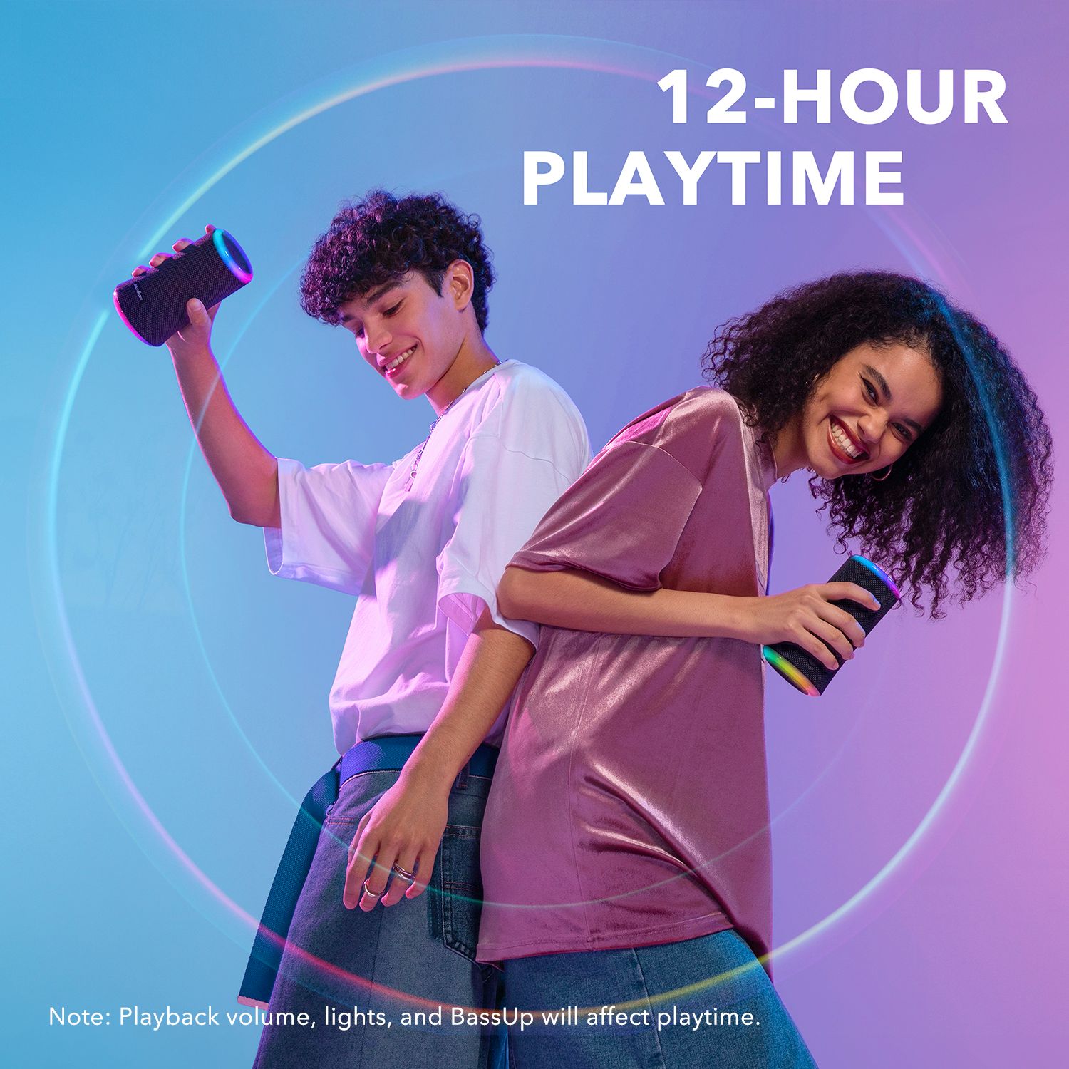 【Anker Official】 Soundcore Flare 2 - Bluetooth Accessories Waterproof Subwoofer Portable Bluetooth Wireless Speaker Surround Loudspeaker TF Card Sound Box TWS USB Flash Drive