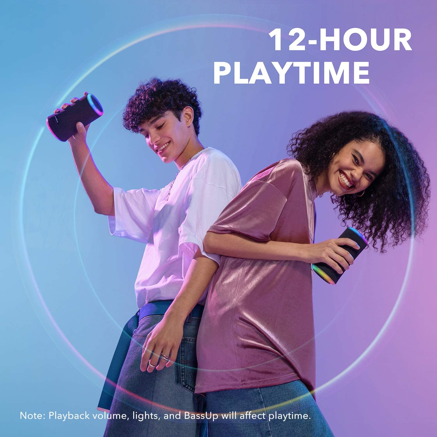 【Anker Official】 Soundcore Flare 2 - Bluetooth Accessories Waterproof Subwoofer Portable Bluetooth Wireless Speaker Surround Loudspeaker TF Card Sound Box TWS USB Flash Drive