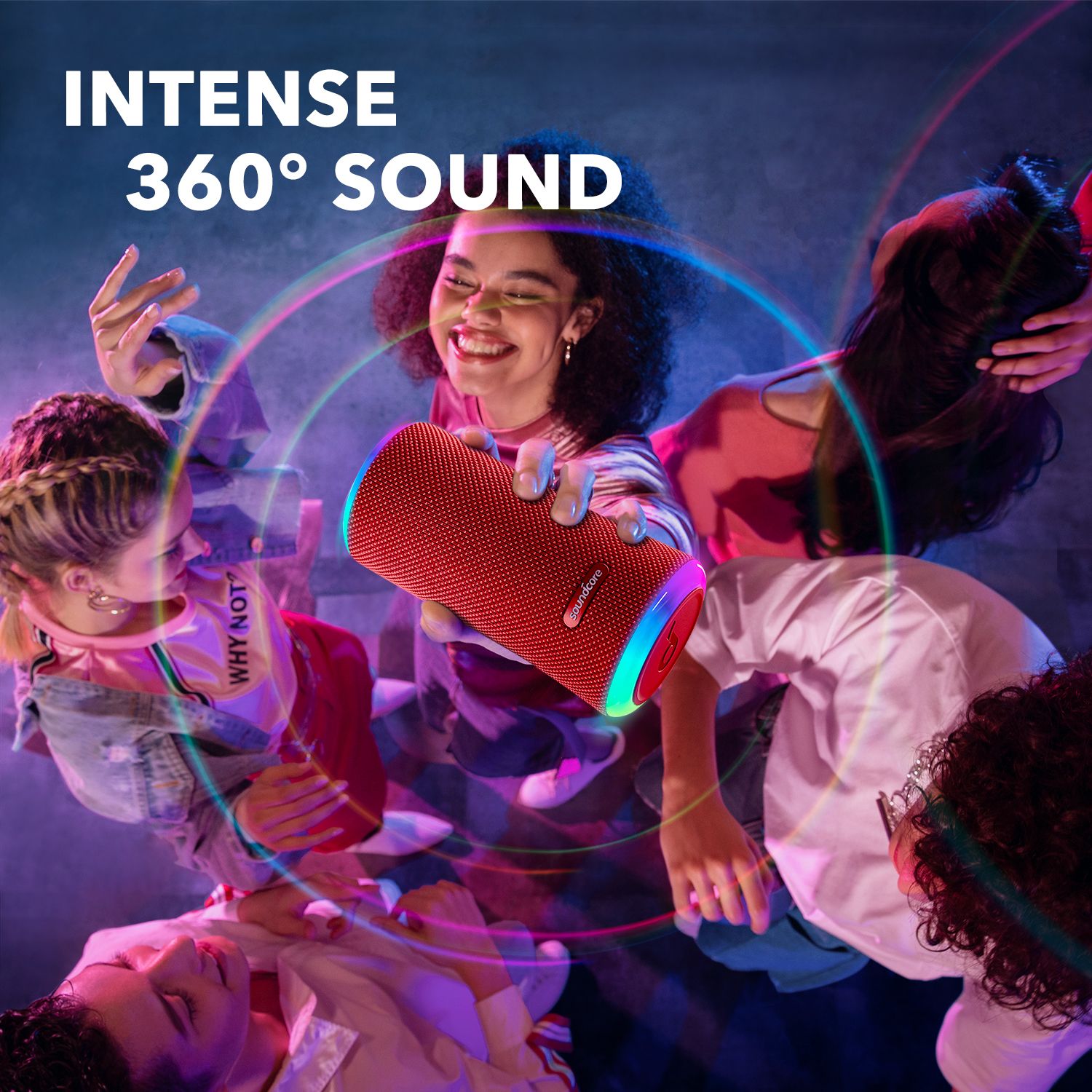 【Anker Official】 Soundcore Flare 2 - Bluetooth Accessories Waterproof Subwoofer Portable Bluetooth Wireless Speaker Surround Loudspeaker TF Card Sound Box TWS USB Flash Drive