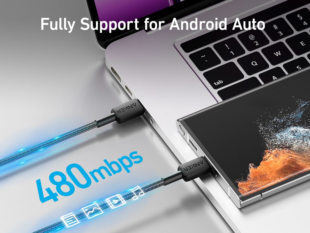 [Exclusive deal] Anker Prime USB-C to USB-C Cable (240W, Upcycled-Braided) - Black
 Premium Braided Durability  Eco-Friendly Materials  Universal USB-C Compatibility